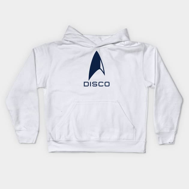 Star Trek: Discovery Disco - Delta (navy) Kids Hoodie by frankpepito